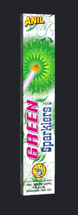 12 CM Green Sparklers