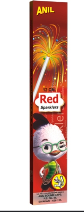 12 CM Red Sparklers